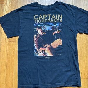 Firefly Captain Tightpants faded Black Graphic T-Shirt M